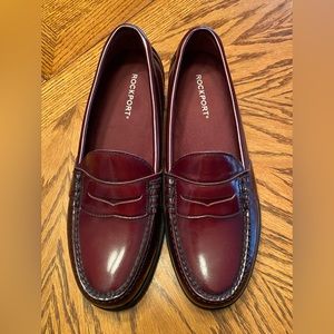 Men’s Rockport Leather Penny Loafers Shoes 9M NIB